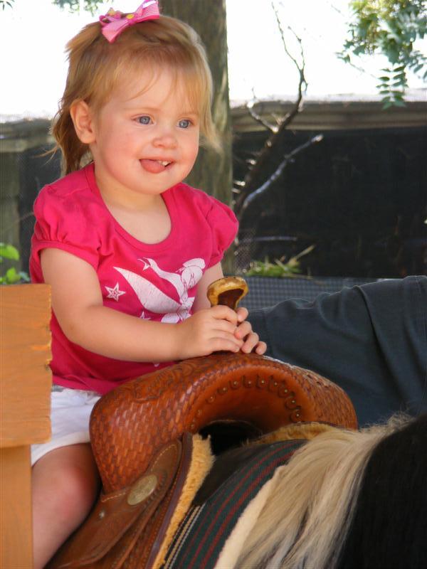 Jess2ndBDay_DALZoo (152) (Medium).JPG - The next event was PONY RIDES!  I must have said "pony" like 30 times before they let me ride!  "Pony. Pony. Pony. Pony. Pony. Pony..."